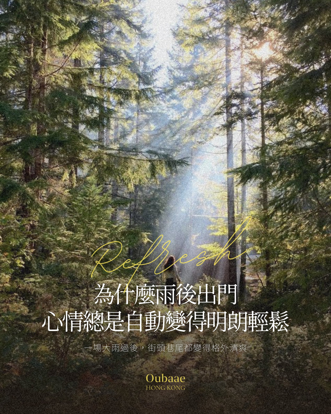 為什麼雨後出門心情總是自動變得明朗輕鬆